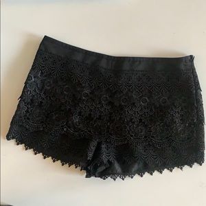 Sans Souci Black Lace shorts